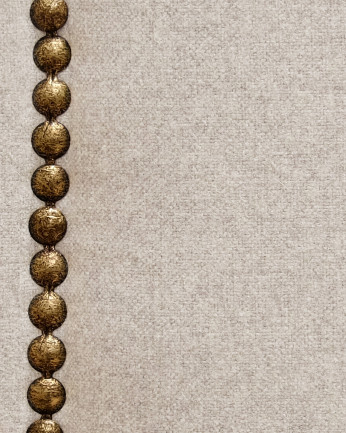 Cabecero tapizado de poliéster en color beige de varias medidas