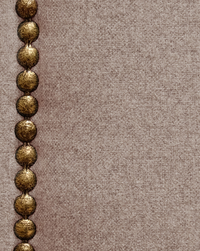 Cabecero tapizado de poliéster en color marrón de varias medidas