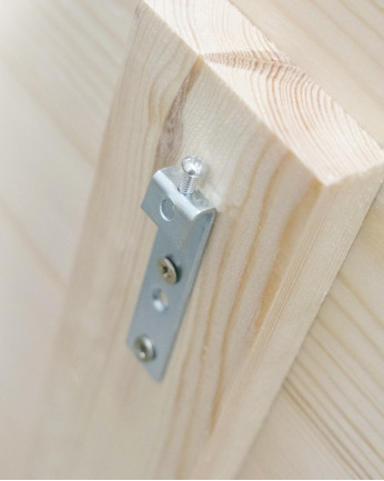 Cabecero de madera maciza estampado motivo Espiga ll en tono natural de varias medidas 