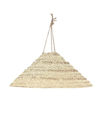 Lámpara de techo redonda de esparto natural de varias medidas 