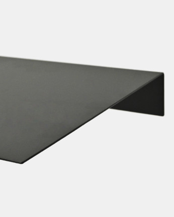 Estante de acero 100% reciclado tono negro de 4x50cm