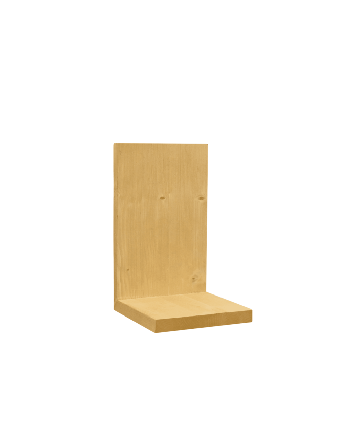 Estante de madera maciza tono olivo de 20x15cm