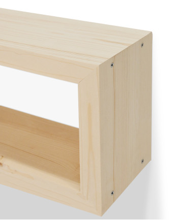 Mueble de TV de madera maciza en tono natural de varias medidas