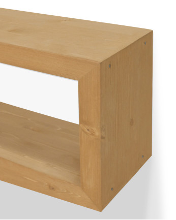 Mueble de TV de madera maciza en tono olivo de varias medidas