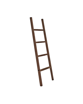 Escalera de madera nogal