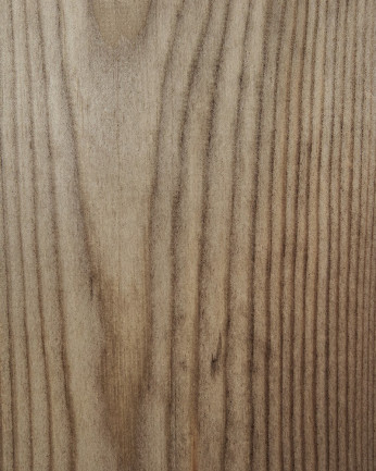 Cabecero de madera maciza y rafia en tono roble oscuro de varias medidas
