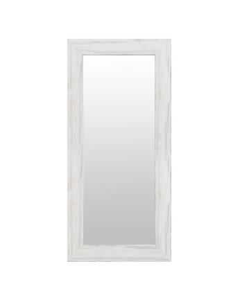 Espejo de madera decapado blanco de varias medidas