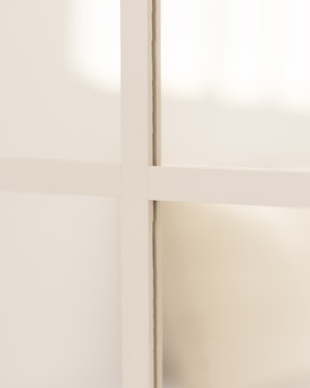 Espejo de madera color blanco de 90x60cm