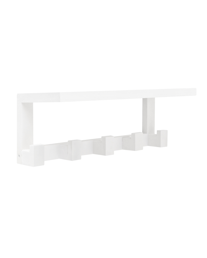 Perchero Blanco/níquel de pared 3 colgadores – NEW PLANET HOME