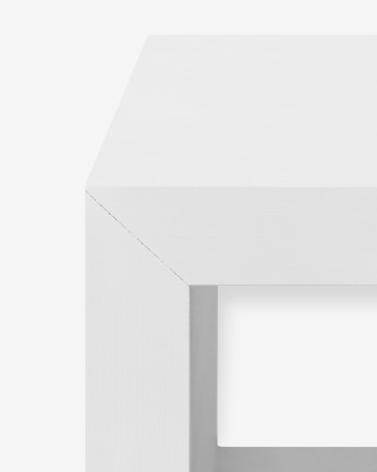 Mueble de TV de madera maciza en tono blanco de varias medidas