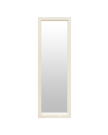 Espejo de pared rectangular elaborado con madera tonalidad arena en varias medidas