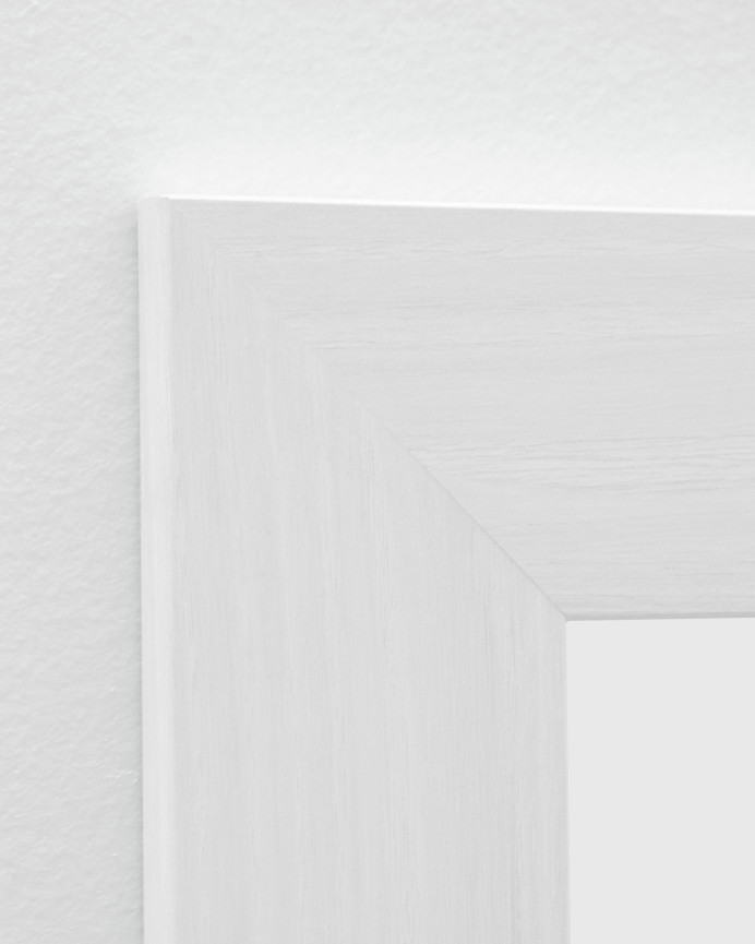 Espejo de madera color blanco de varias medidas