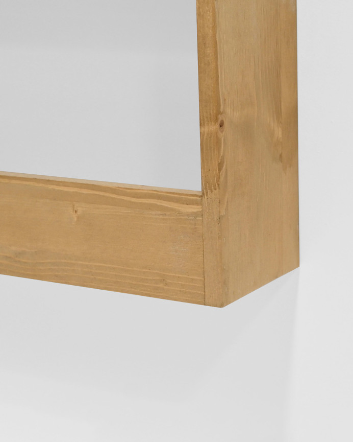 Estantería de madera maciza tres estantes acabado olivo 60x45cm