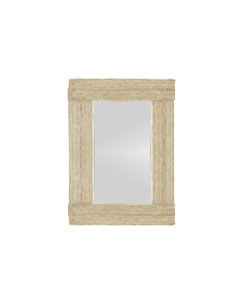 Espejo de esparto de 97x63cm