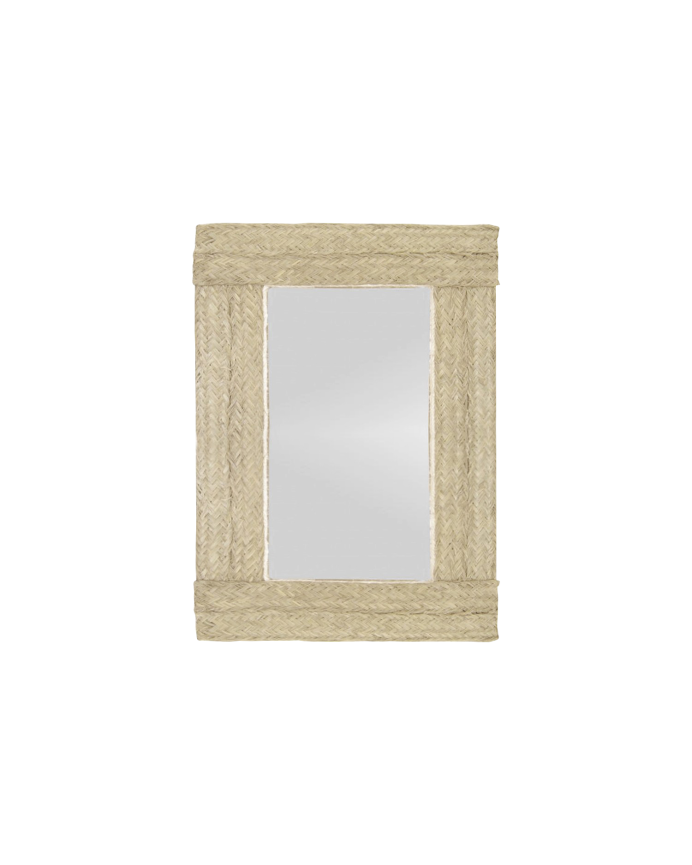 Espejo de esparto de 97x63cm