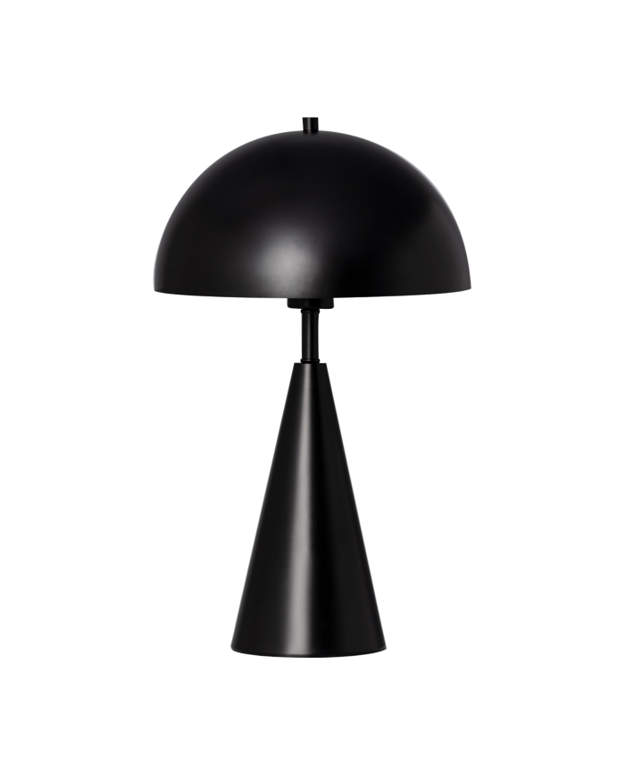 Lámpara de mesa elaborada con aluminio en color negro de 52x35cm