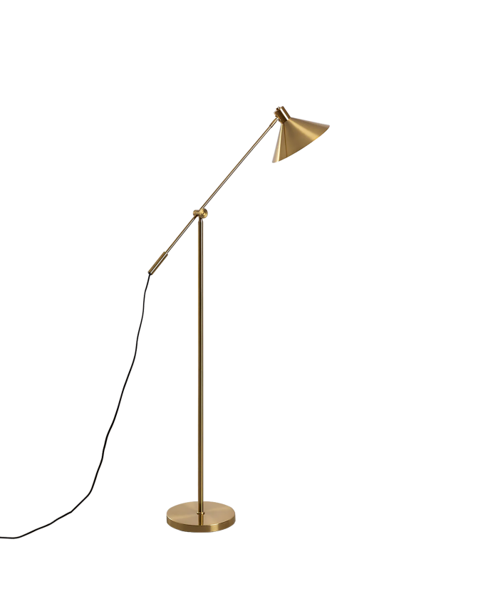 Lámpara de pie de metal regulable de 175x90cm