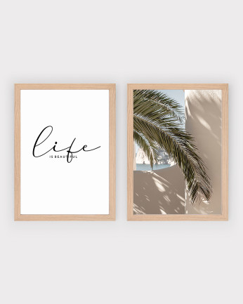 Pack de 2 láminas Palm Life