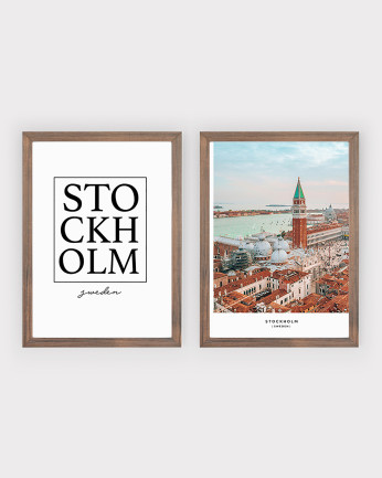 Pack de 2 láminas Stockholm