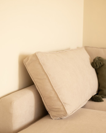 Sofá con chaise longue color beige varias medidas
