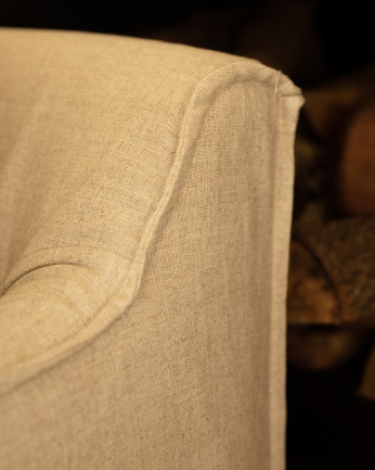 Sofá de algodón y lino desenfundable color beige varias medidas