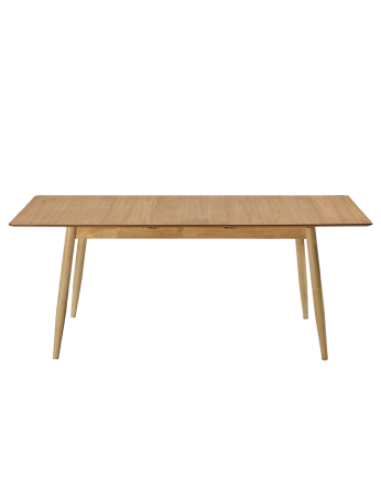 Mesa de comedor extensible de madera natural de 150-190cm