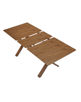 Mesa de comedor extensible de madera natural de varias medidas