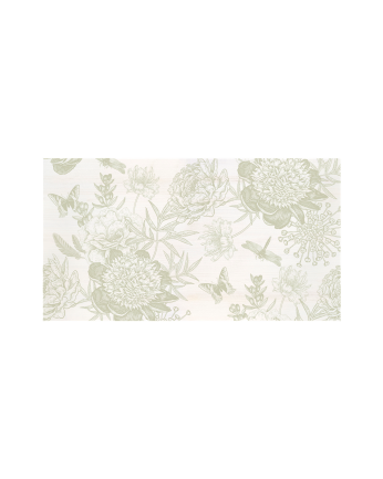 Cabecero de madera maciza estampado motivo Flores vintage III decapado de varias medidas 