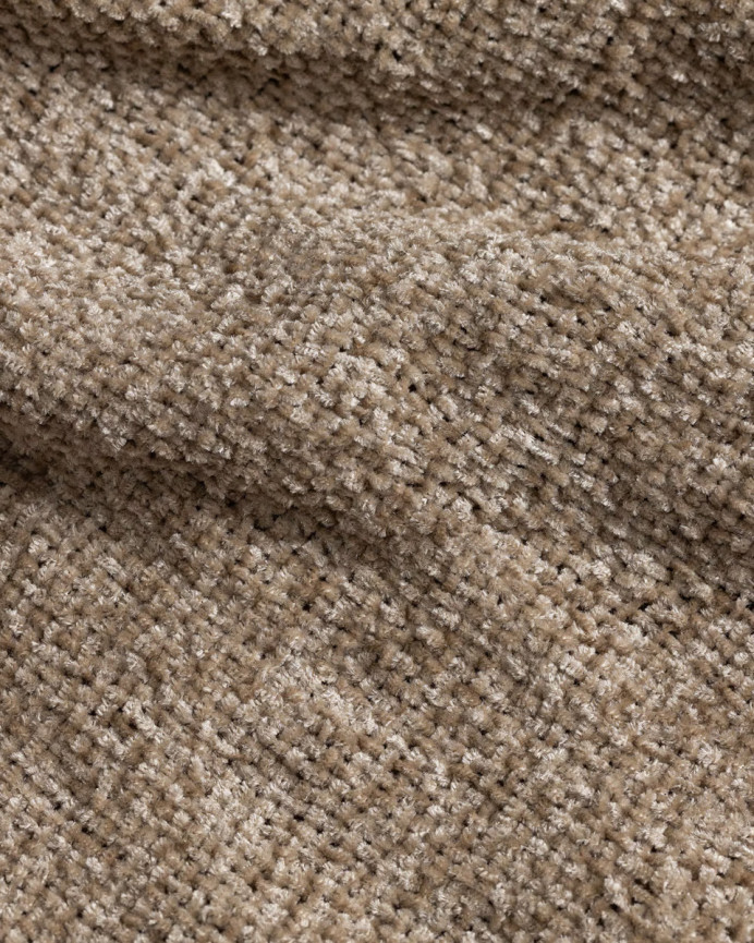 Manta plaid color marrón de 130x176cm