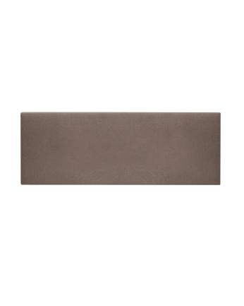 Cabecero tapizado de poliester liso en color marrón de varias medidas