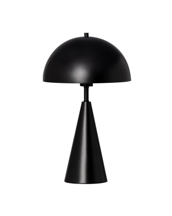 Lámpara de mesa elaborada con aluminio en color negro de 52x35cm