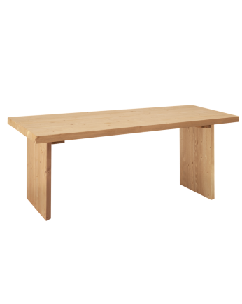 Mesa de centro de madera maciza en tono roble medio de 47x60cm