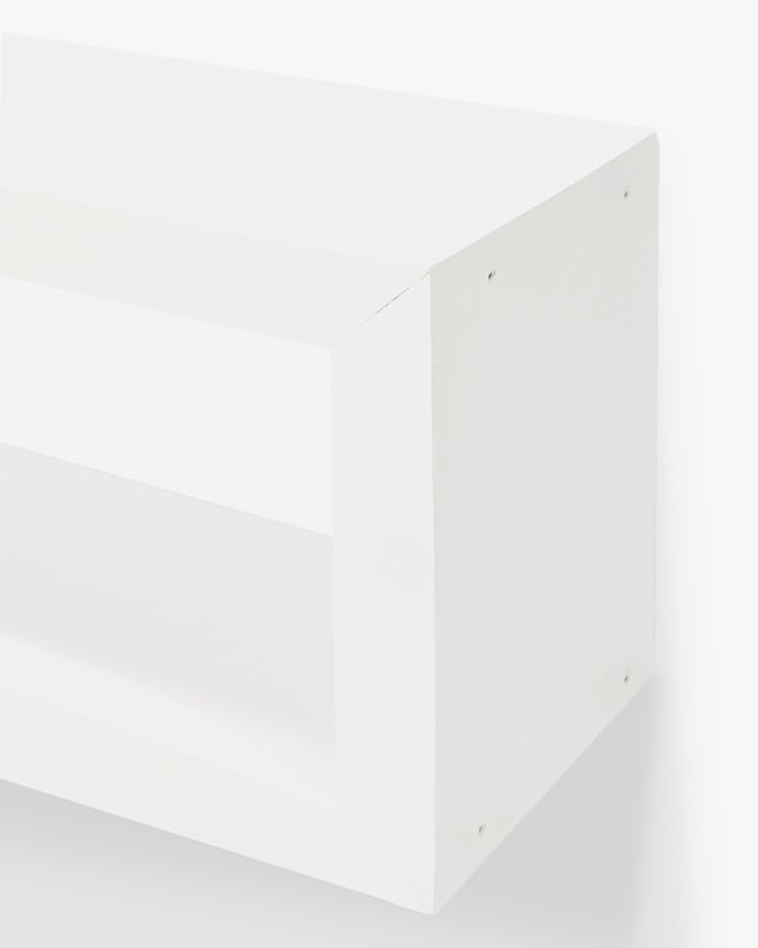 Mueble de TV de madera maciza en tono blanco de varias medidas