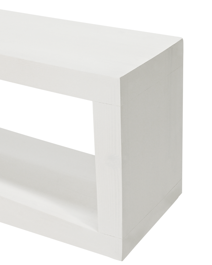 Mueble de TV de madera maciza en tono blanco de varias medidas