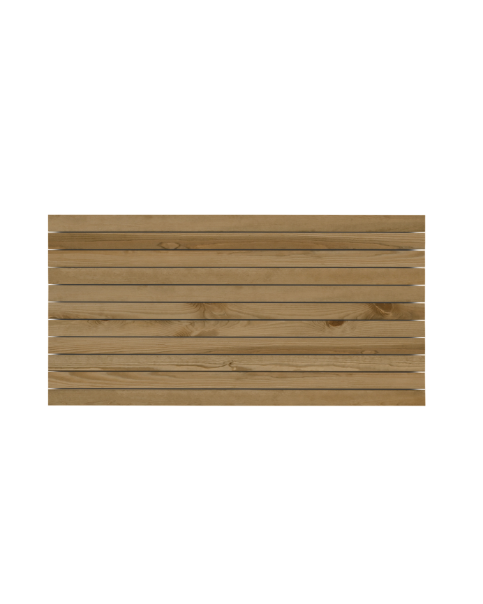 Cabecero de madera maciza en tono roble oscuro de varias medidas