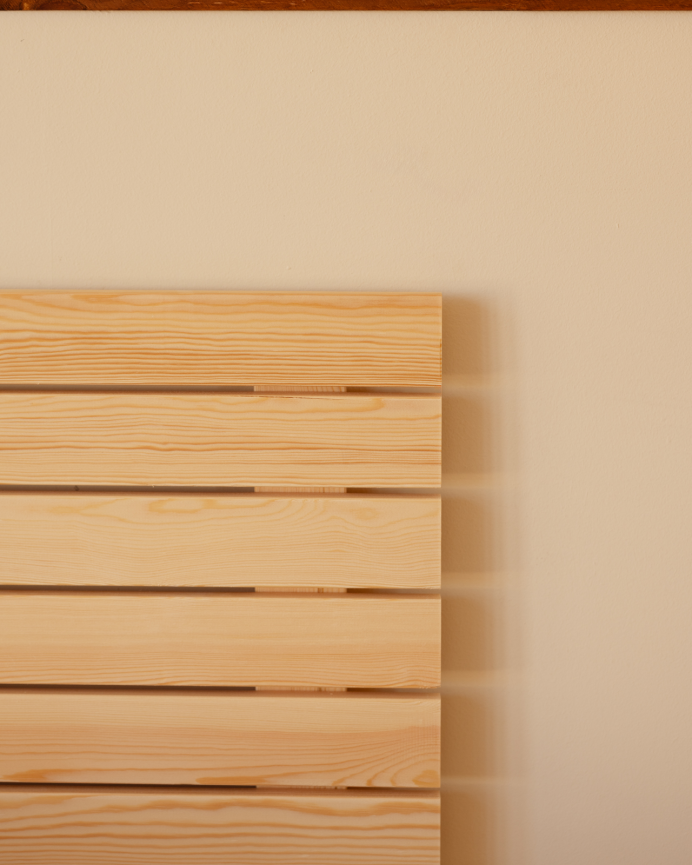 Cabecero de madera maciza en tono natural de varias medidas