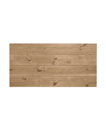 Cabecero de madera maciza en tono roble oscuro de varias medidas