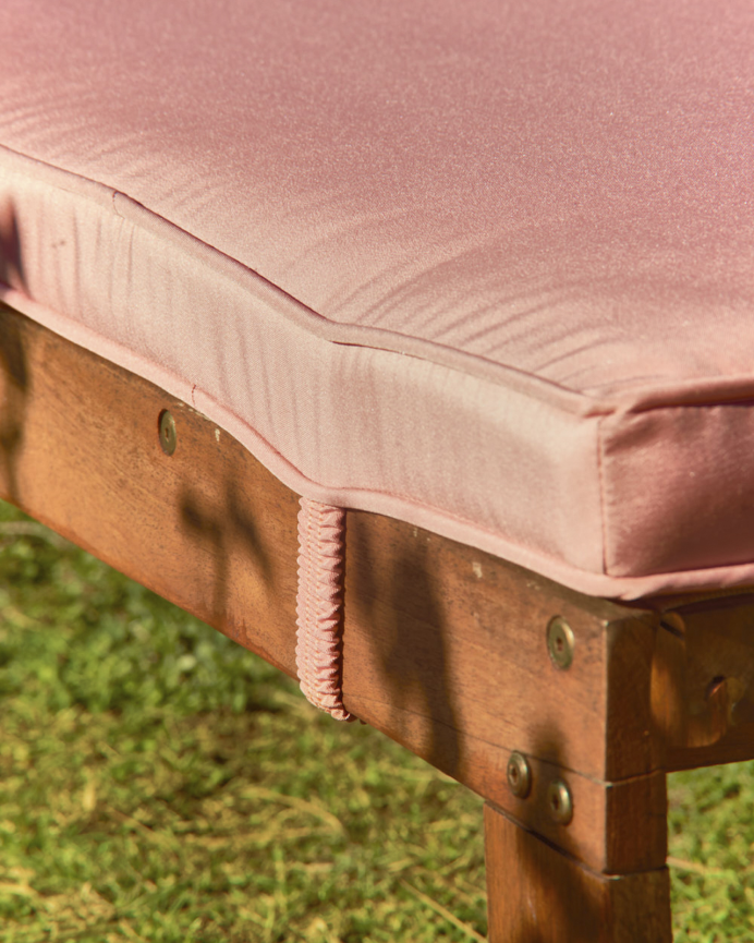 Colchoneta de tumbona color rosa de 60x180x5cm