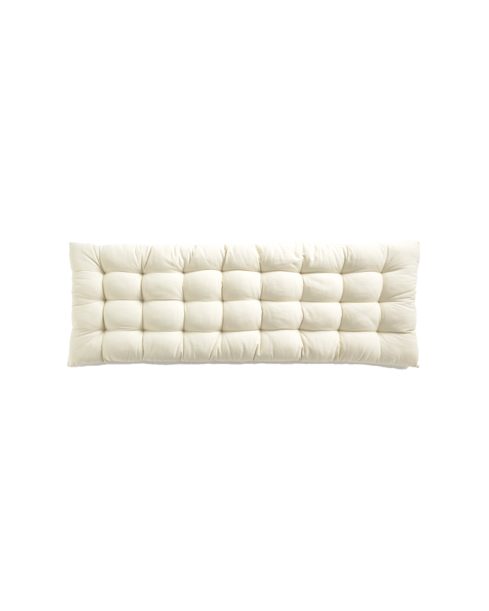 Cabecero acolchado de algodón color beige en varias medidas