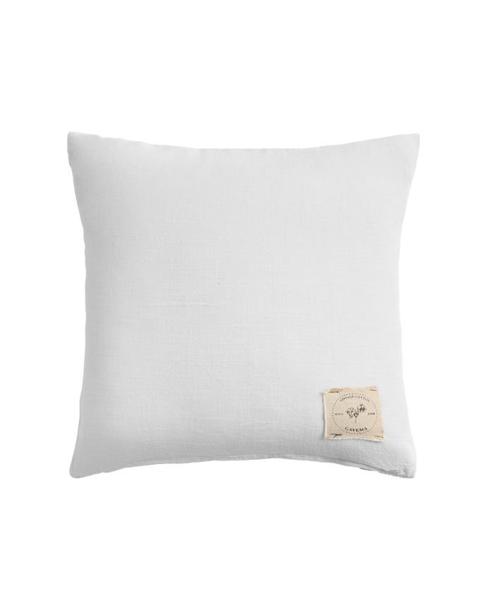 Funda de cojín de algodón vintage color blanco en varias medidas