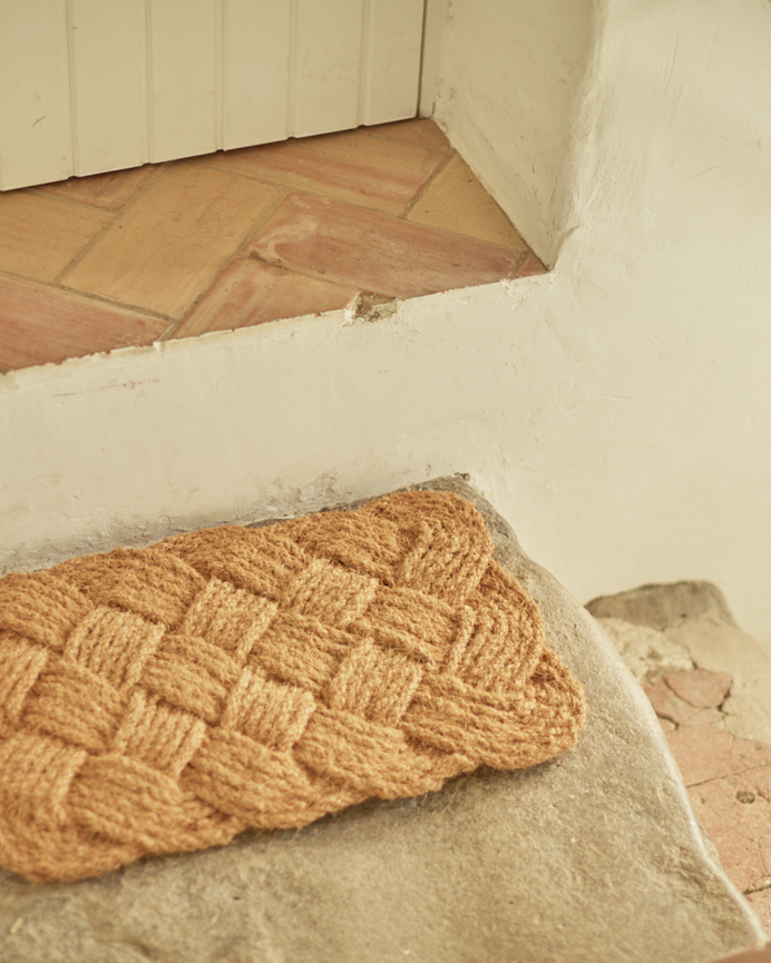Felpudo de yute y fibra de coco de 40x60cm