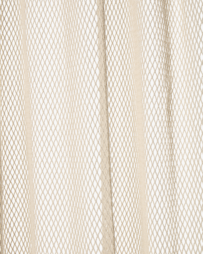 Cortina de red de algodón color crudo de 140x280cm