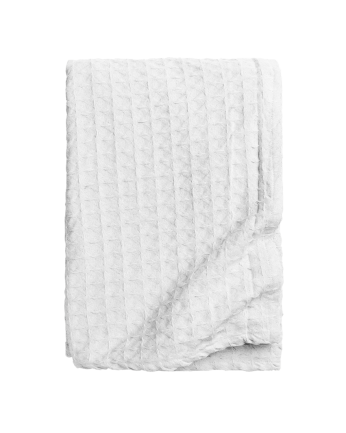 Colcha de algodón nido de abeja color blanco en varias medidas