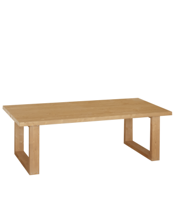 Mesa de centro de madera meciza en tono roble medio de varias medidas