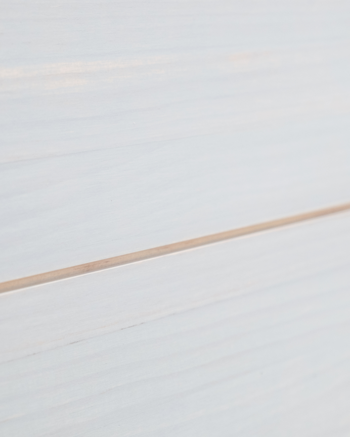 Cabecero de madera maciza color azul decapado de varias medidas
