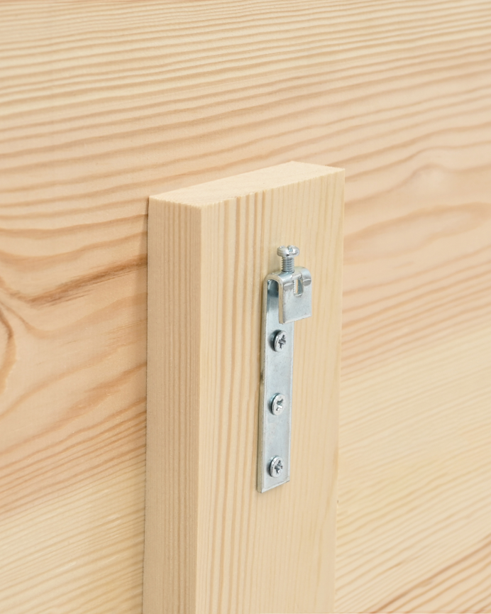 Cabecero de madera maciza color azul decapado de varias medidas