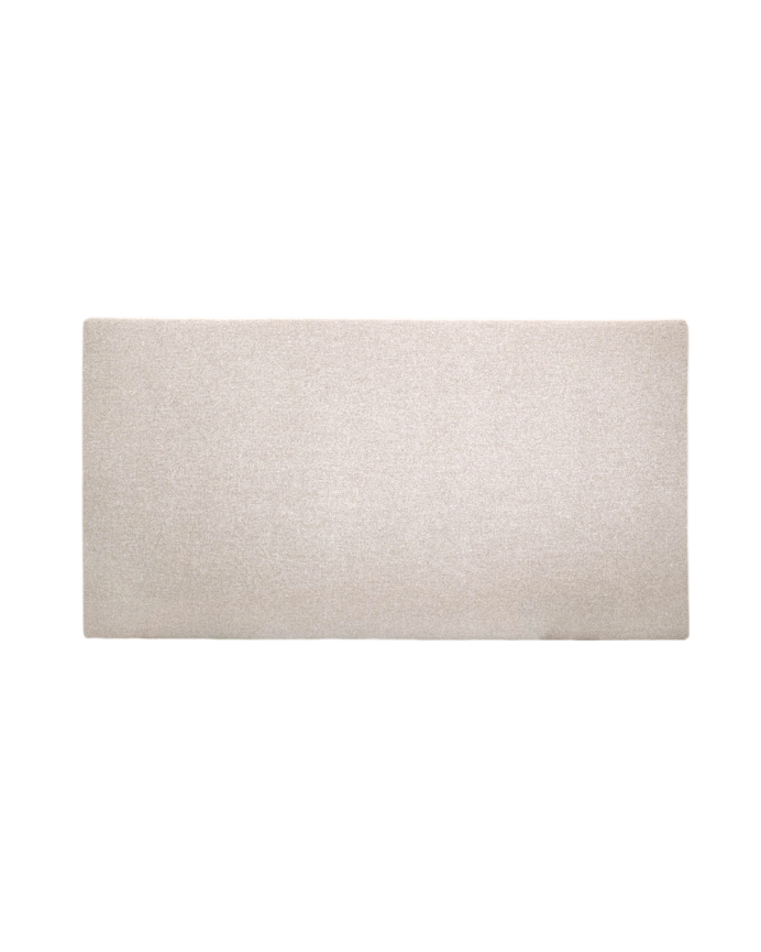 Cabecero tapizado de poliester liso en color beige de varias medidas