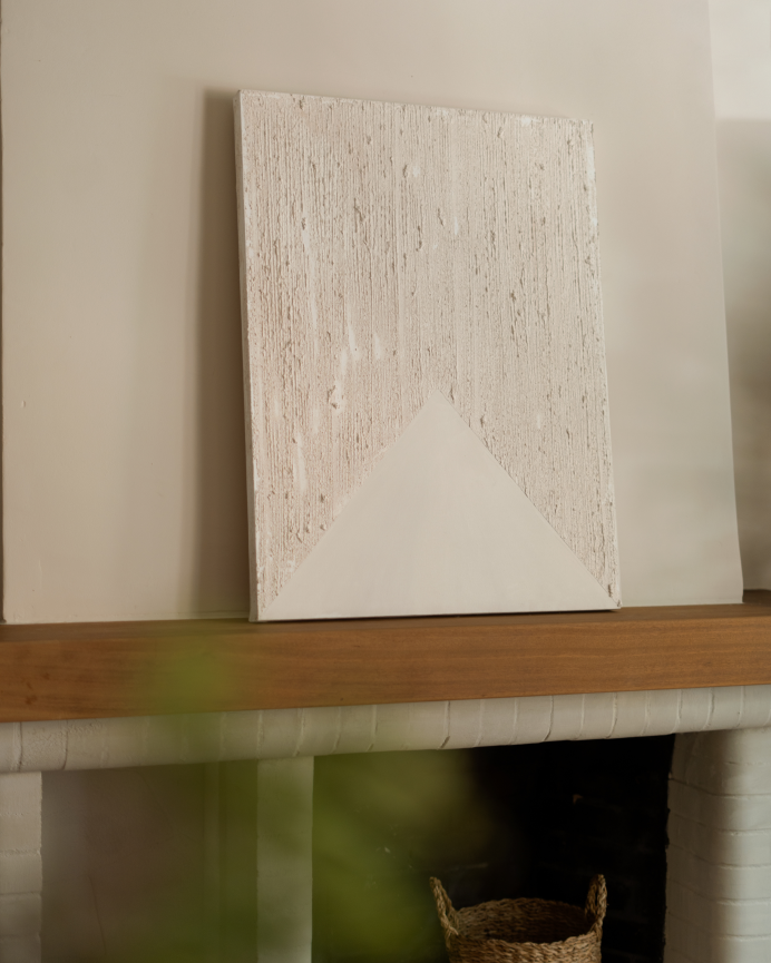 Cuadro beige decorativo sobre algodón con bastidor de madera pintado artesanalmente con pintura al óleo en varias medidas