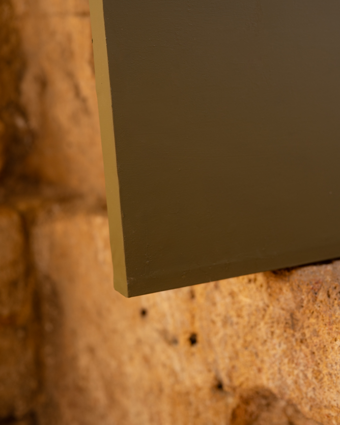 Cuadro verde decorativo sobre algodón con bastidor de madera pintado artesanalmente con pintura al óleo en varias medidas