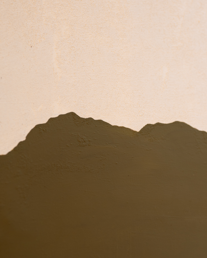 Cuadro verde decorativo sobre algodón con bastidor de madera pintado artesanalmente con pintura al óleo en varias medidas